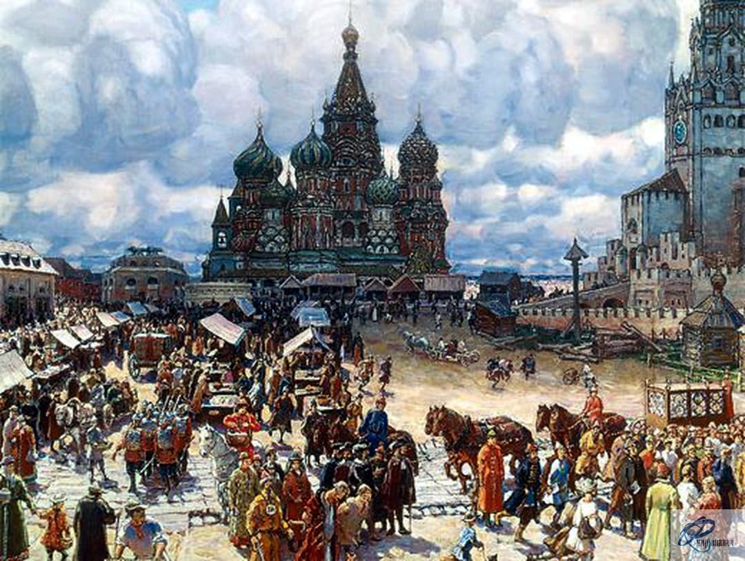 Xvii век вошел в историю под названием. XVI век Москва при Иване Грозном. Красная площадь..