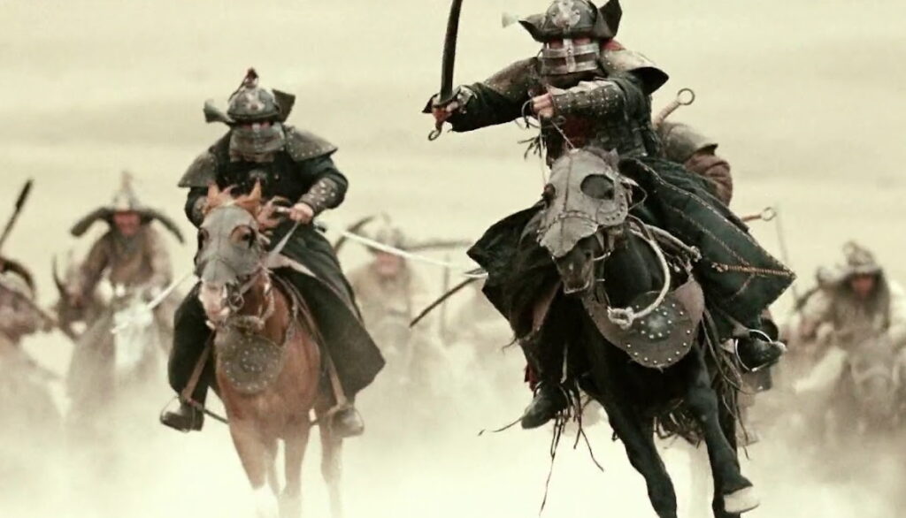 монгольские всадники